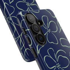 Navy & Sage Floral Phone Case by etchd, view 209