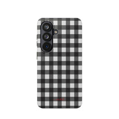 Black & White Gingham Phone Case by etchd, view 61