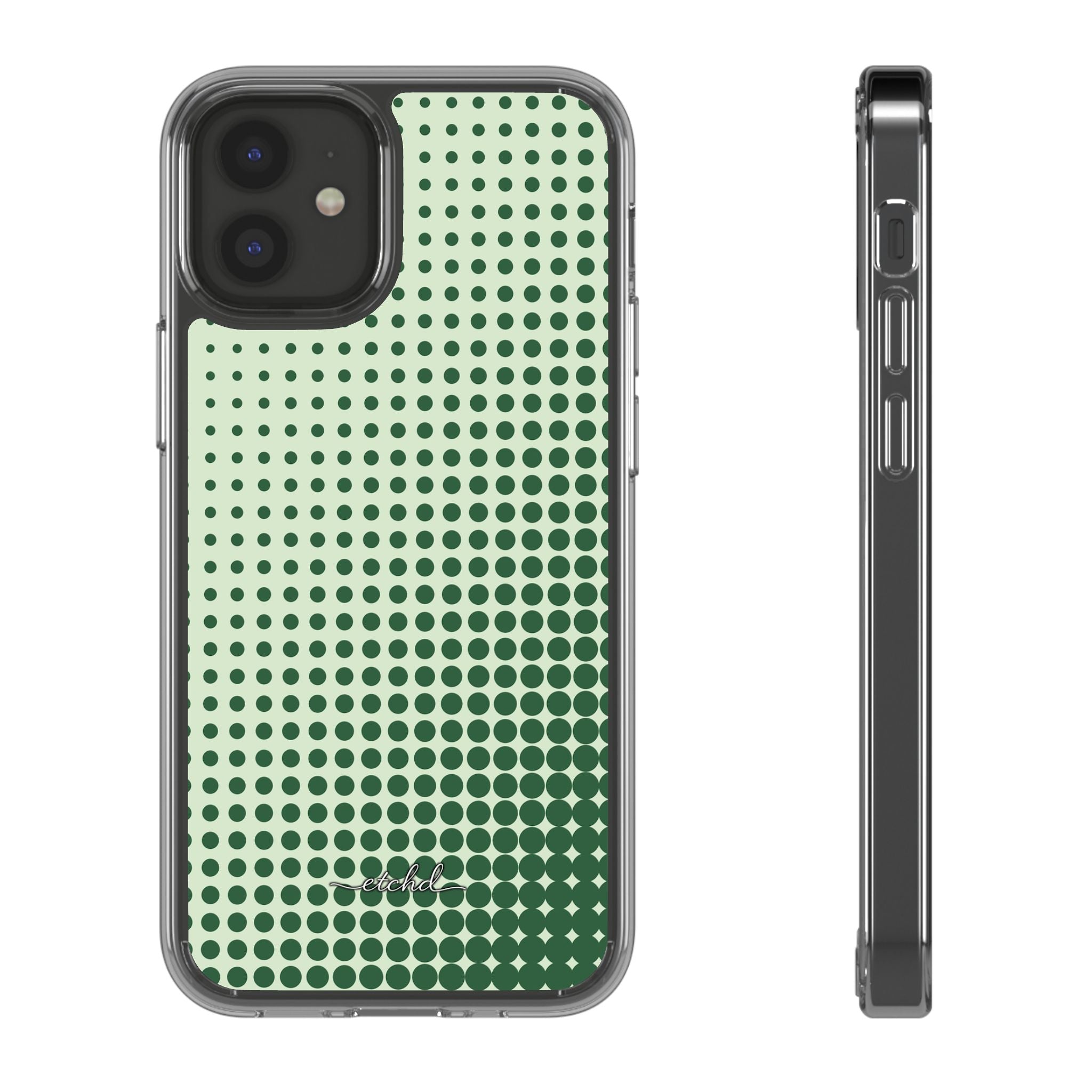 Matcha Halftone Coque téléphone Transparente