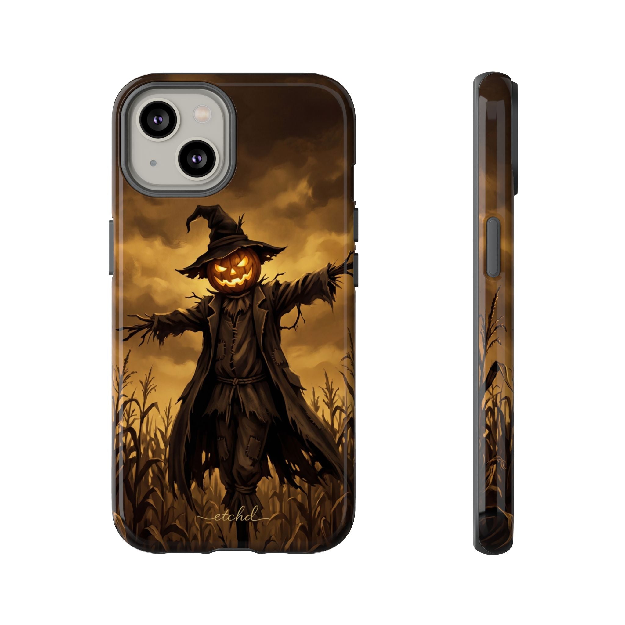 Scarecrow Night Phone Case by etchd, view 2