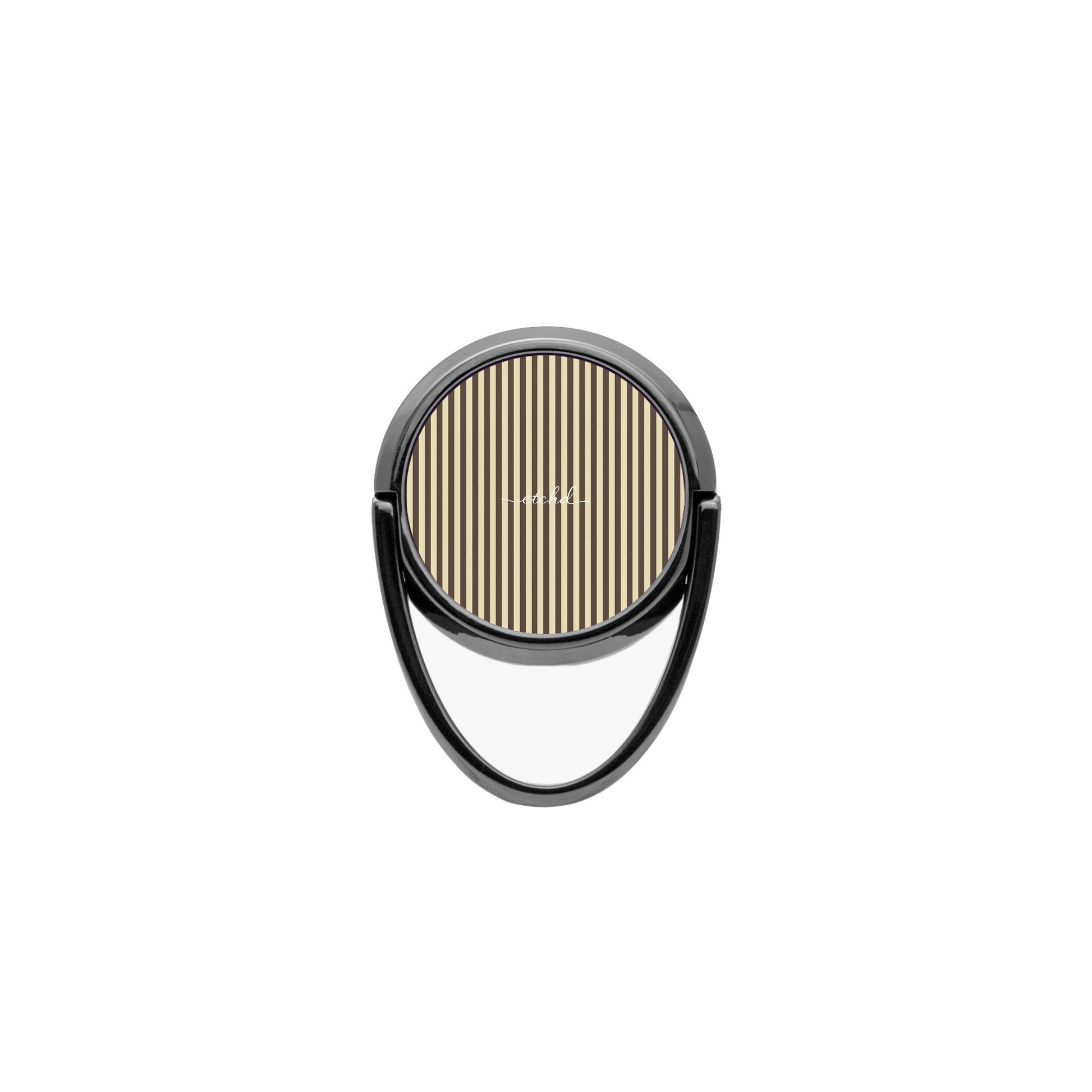 Butter Yellow And Brown Phone Ring Holder by etchd, view 4