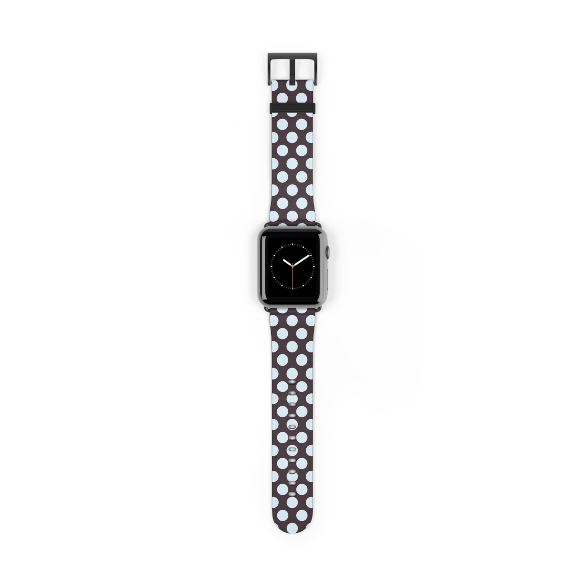 Blue & Plum Polka Dot Smartwatch Strap by etchd, view 2