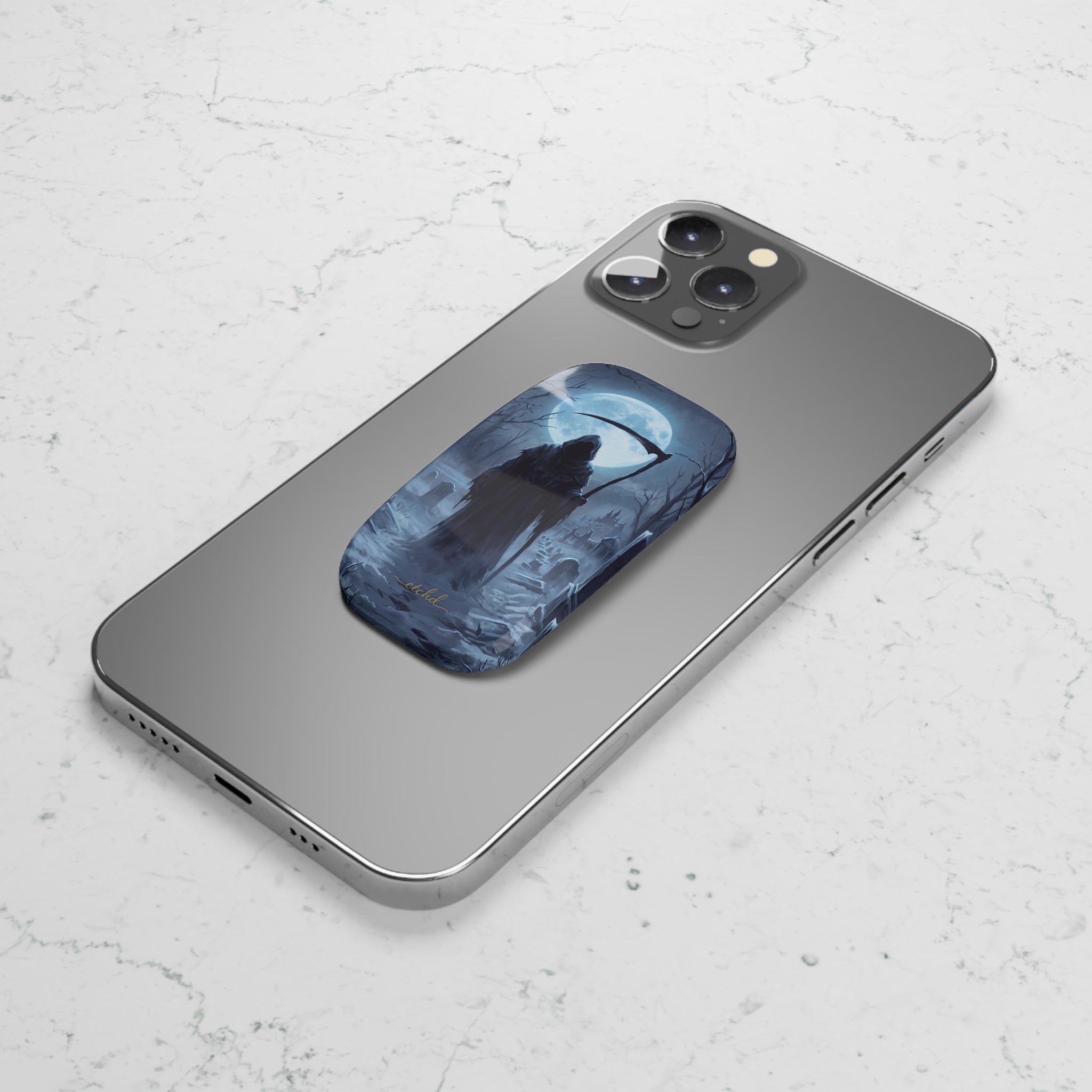 The Reaper Click-On Phone Grip by etchd, view 5