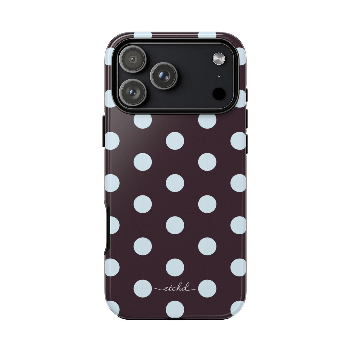 Blue & Plum Polka Dot Phone Case by etchd, view 59