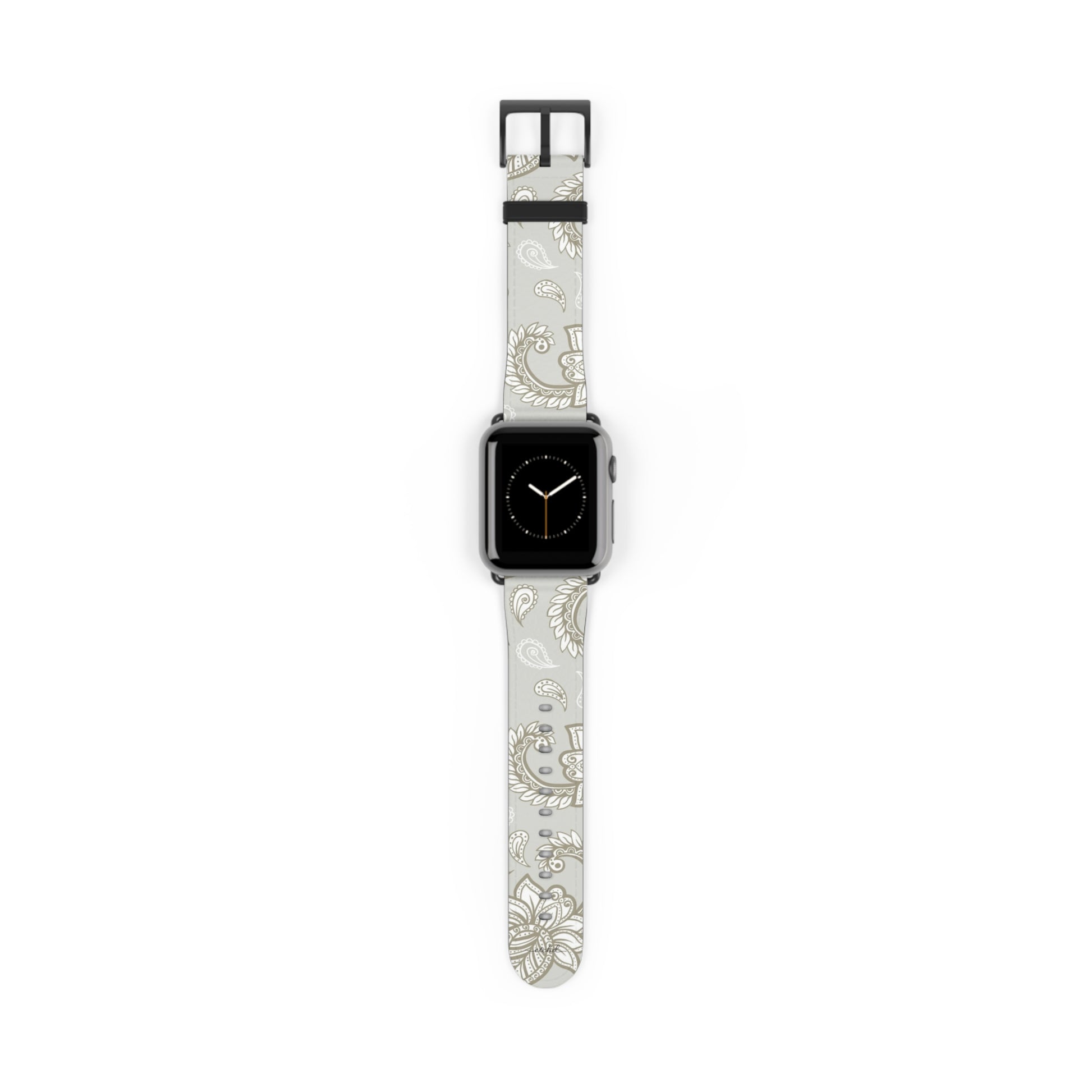 Beige Paisley Smartwatch Strap by etchd