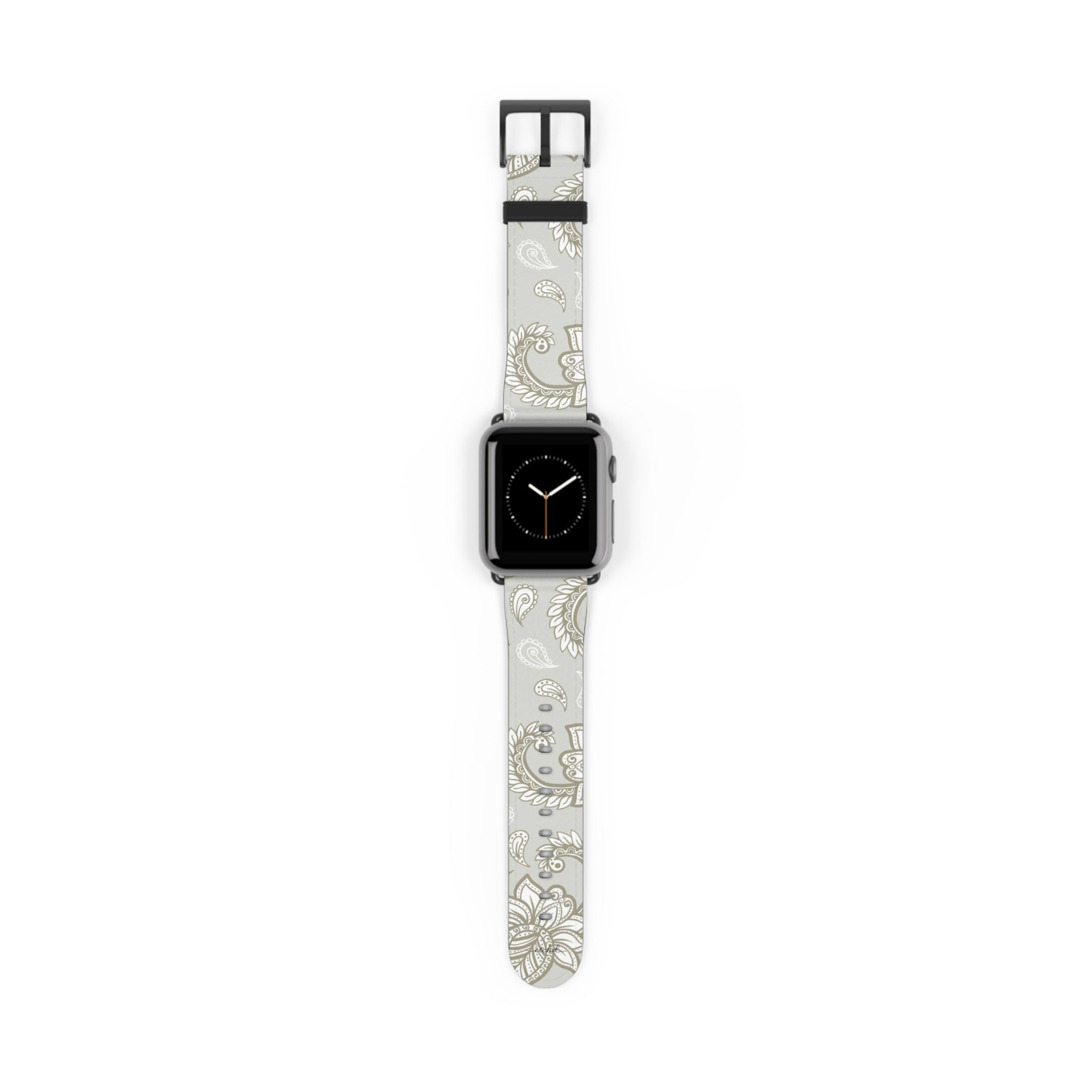 Beige Paisley Smartwatch Strap by etchd