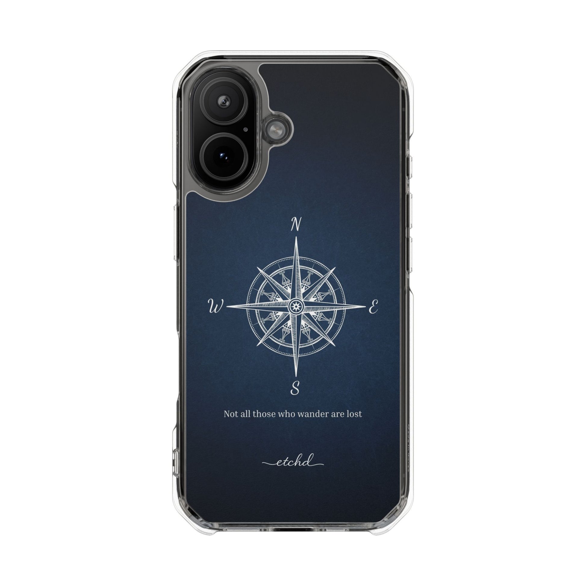 Compass Clear Magnetic Phone Case by etchd, view 13