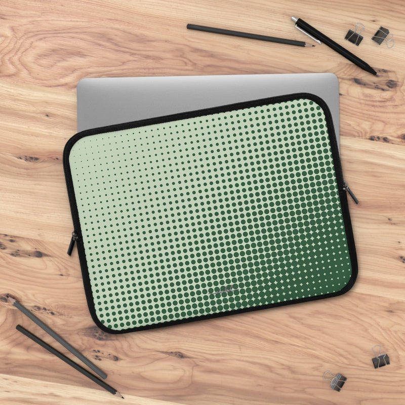 Matcha Halftone Laptophülle-zoom-
