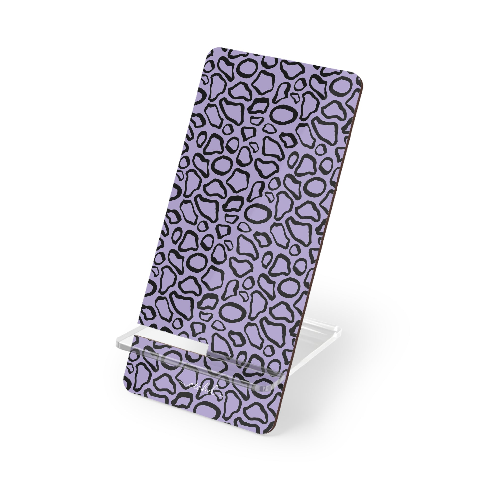 Abstract Print Lavender Phone Stand by etchd