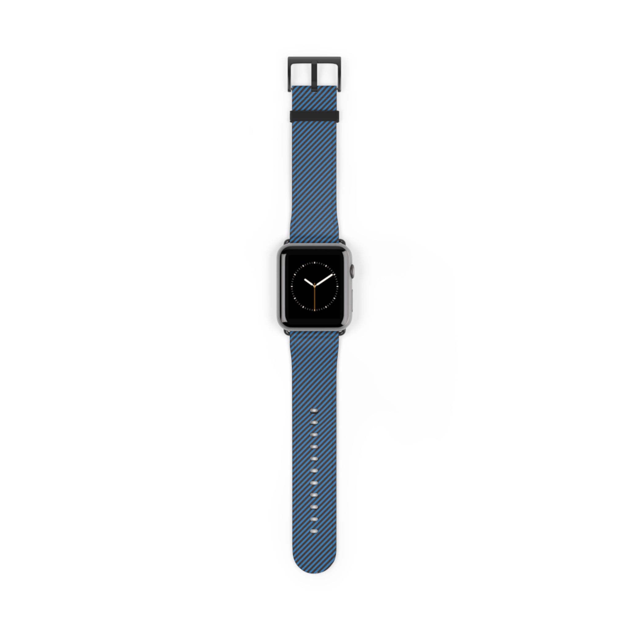 Espresso And Cerulean Diagonal Smartwatch Strap by etchd, view 2