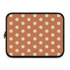 Cream & Terracotta Polka Dot Laptop Sleeve