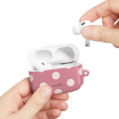 Cream & Blush Polka Dot AirPod Case by etchd, view 11
