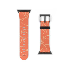 Coral & Peach Floral Smartwatch Strap by etchd, view 9