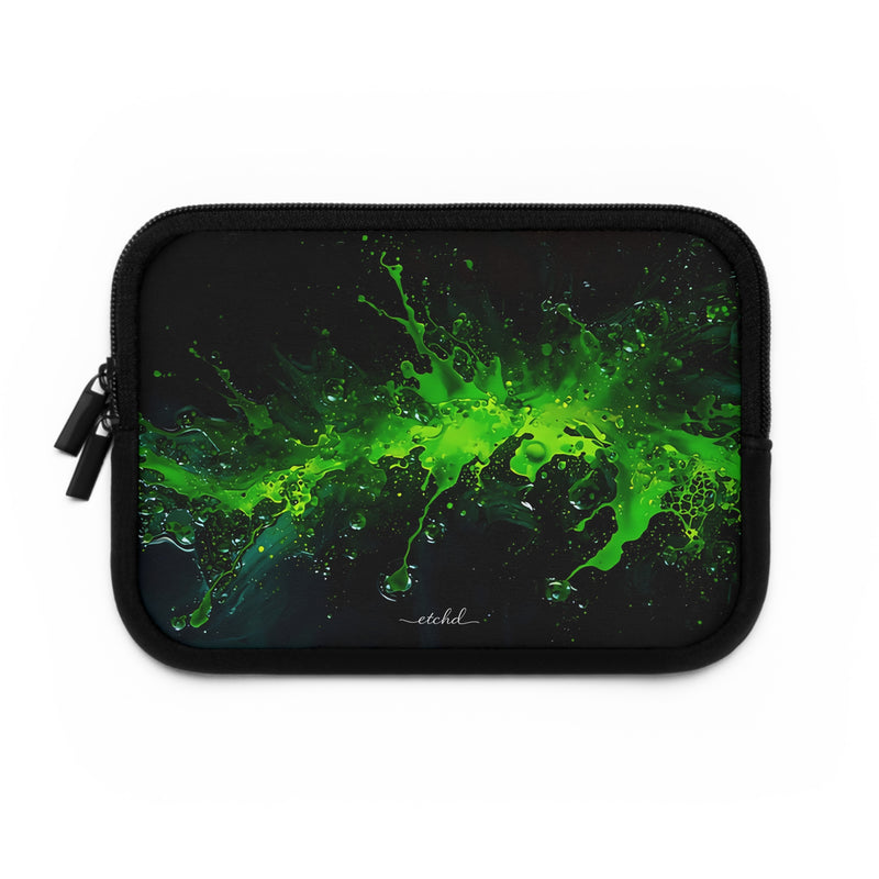 Toxic Bloom Laptop Sleeve by etchd, view 2