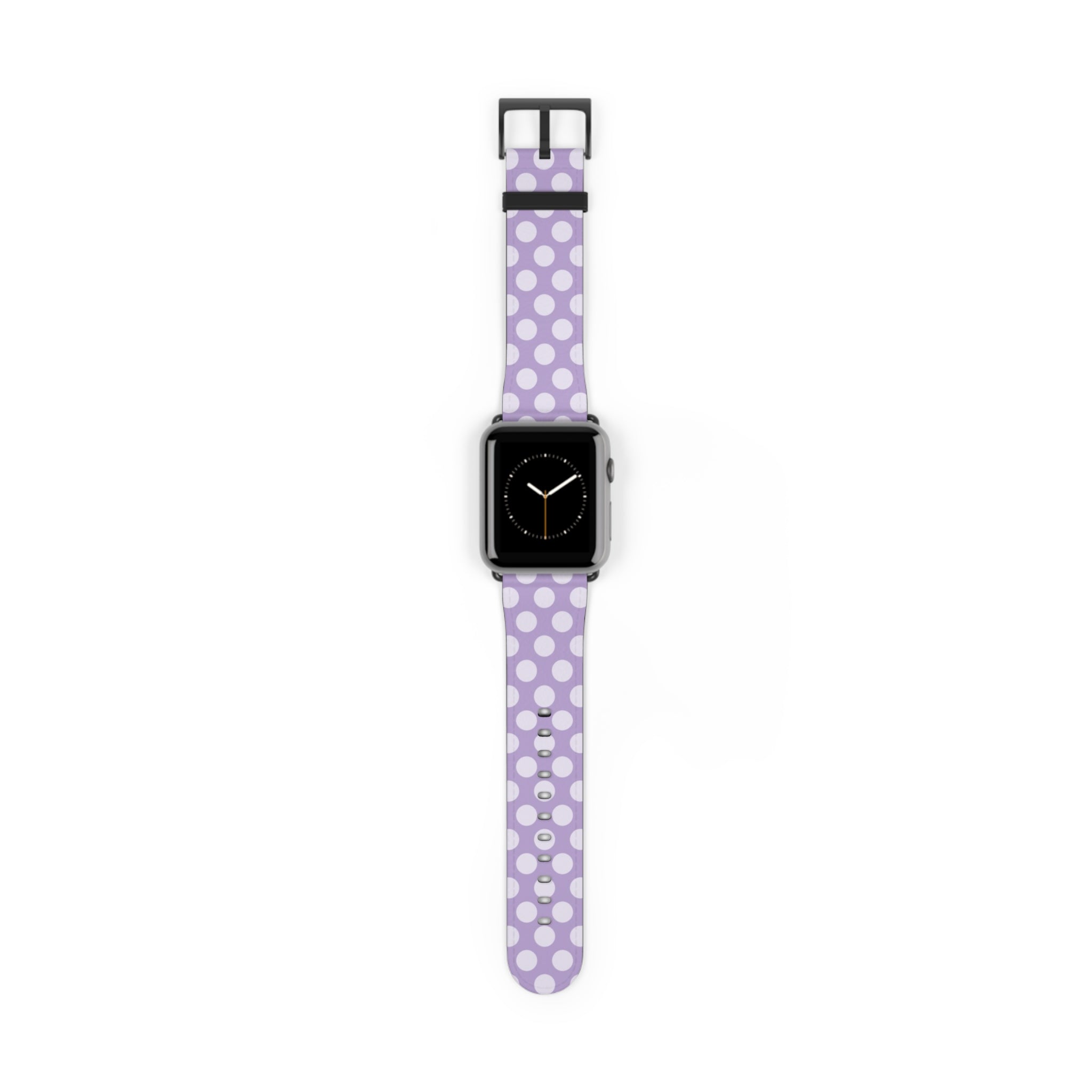 Cream & Lilac Polka Dot Smartwatch Strap by etchd, view 2