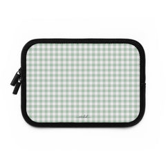 Sage & White Gingham Funda para portátil de etchd, vista 2