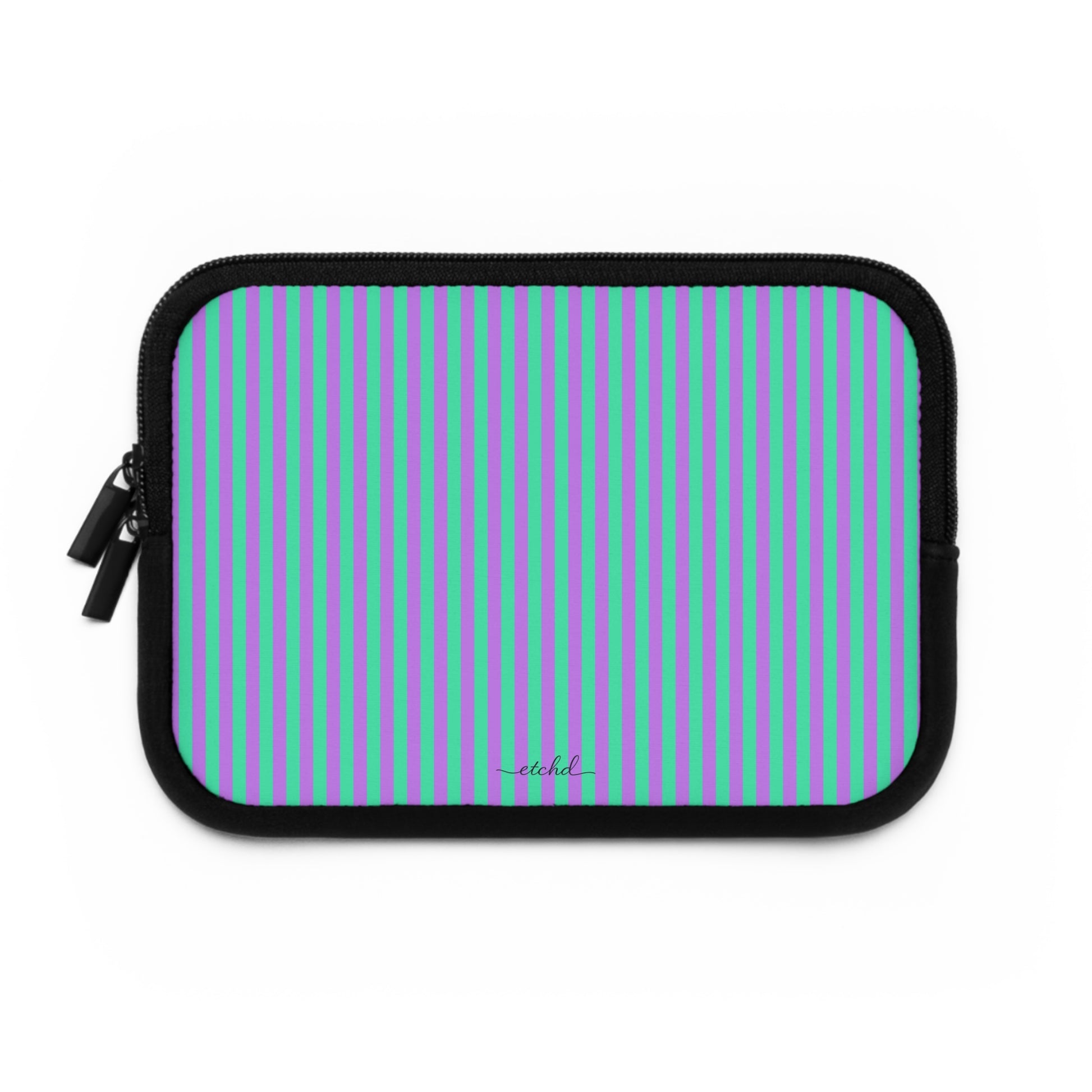 Lilac And Hypermint Laptop Sleeve by etchd, view 2