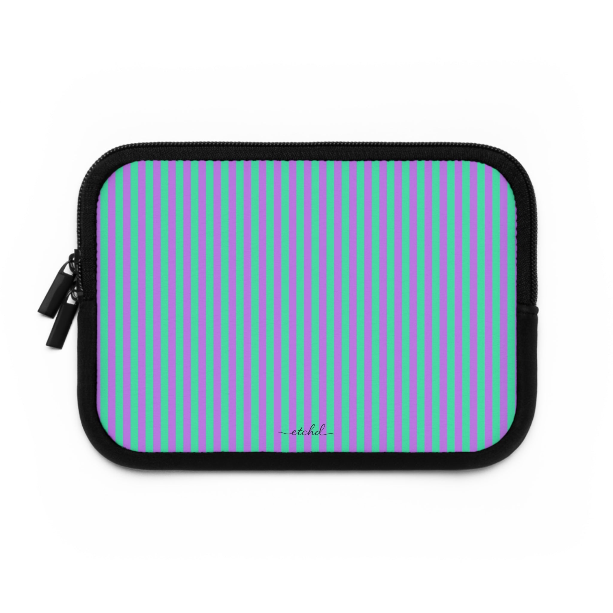 Lilac And Hypermint Laptop Sleeve by etchd, view 2