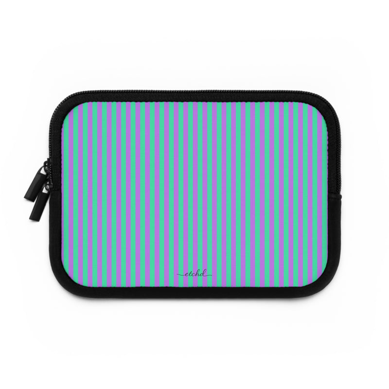 Lilac And Hypermint Laptop Sleeve by etchd, view 2