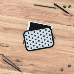 Plum And Blue Polka Dot Laptop Sleeve by etchd, view 14