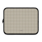 Neutral Gingham Funda para portátil