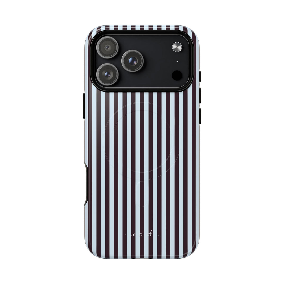 Plum & Blue Striped Magnetic Phone Case by etchd, view 31