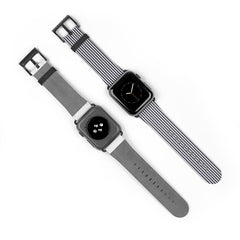 Navy & White Striped Smartwatch Strap by etchd, view 10