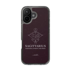 Sagittarius Clear Phone Case by etchd, view 24