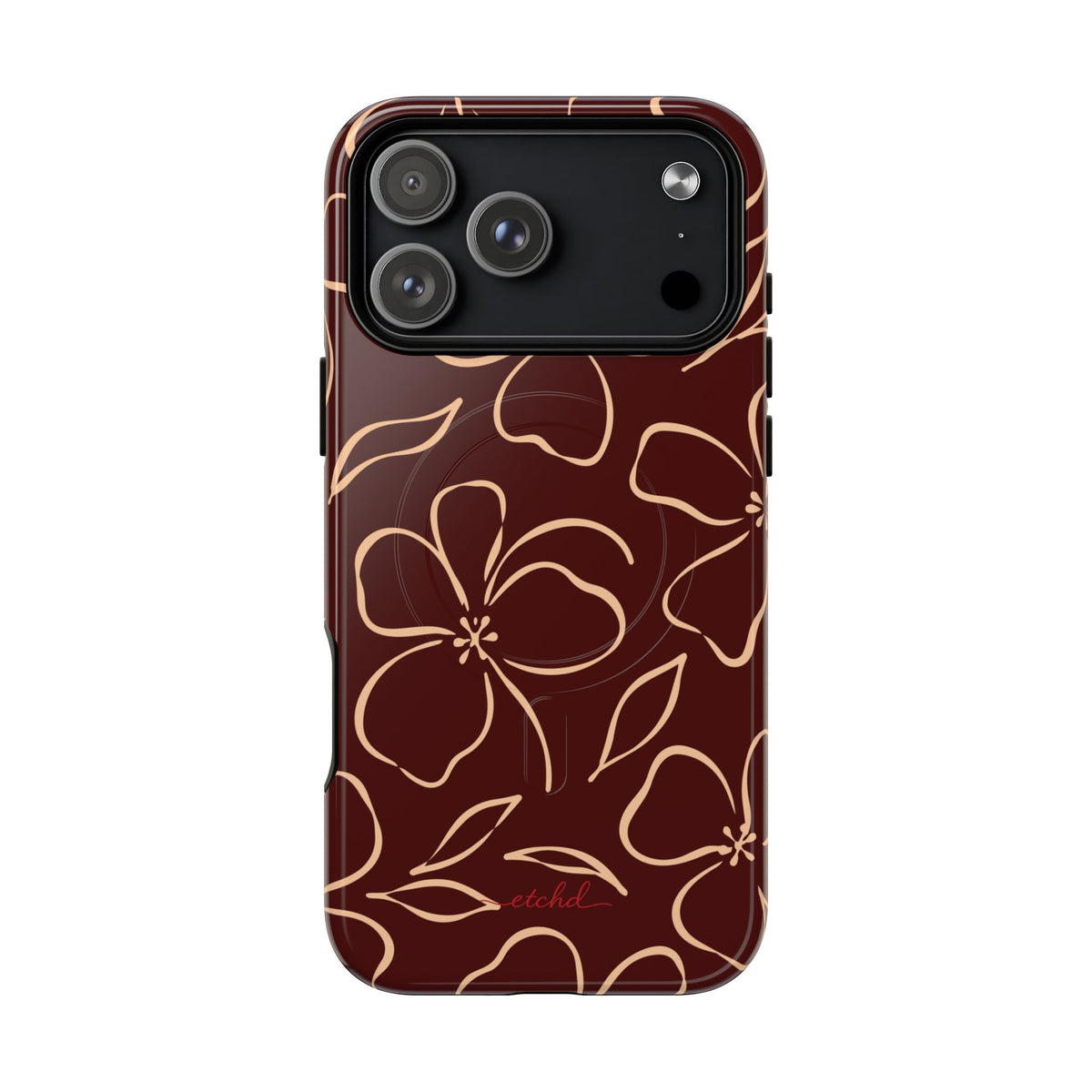 Cherry & Peach Floral Magnetic Phone Case by etchd, view 31