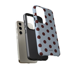 Blue & Cherry Polka Dot Phone Case by etchd, view 18