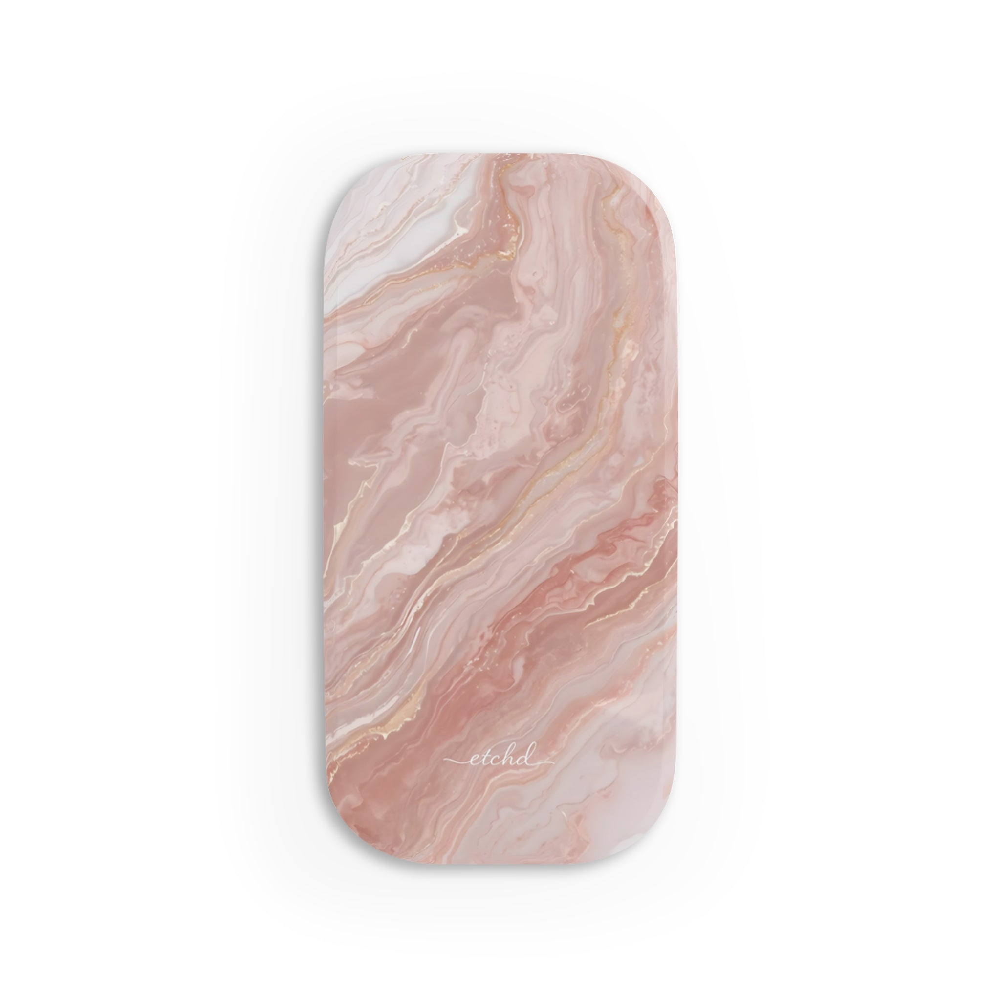 Rose Quartz Click-On Phone Grip by etchd