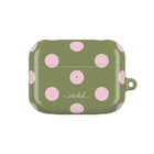 Pink & Green Polka Dot Custodia per AirPods
