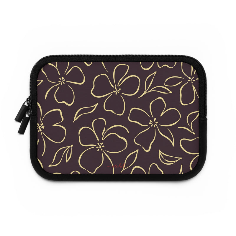 Plum & Butter Floral Custodia per laptop di etchd, vista 2