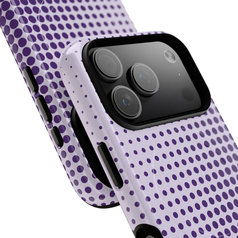 Grape Halftone Magnetic Phone Case by etchd, view 99