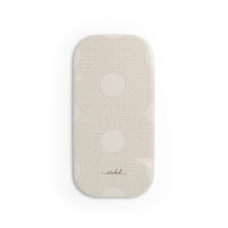 Neutral Polka Dot Click-On Phone Grip-zoom-