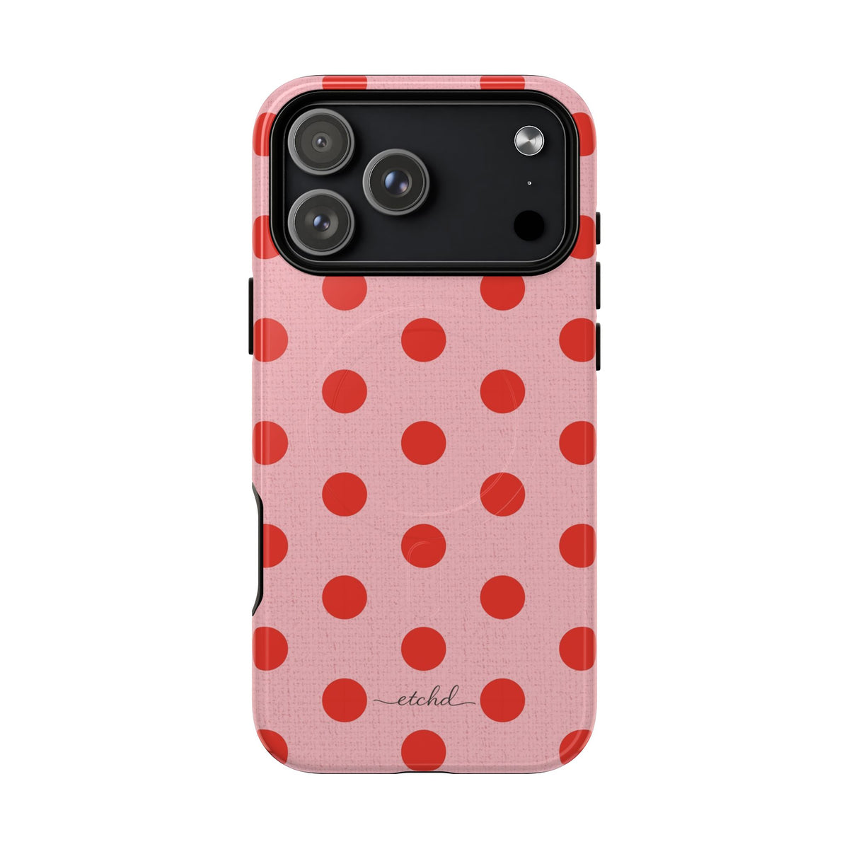 Poppy & Blush Polka Dot Magnetic Phone Case by etchd, view 31