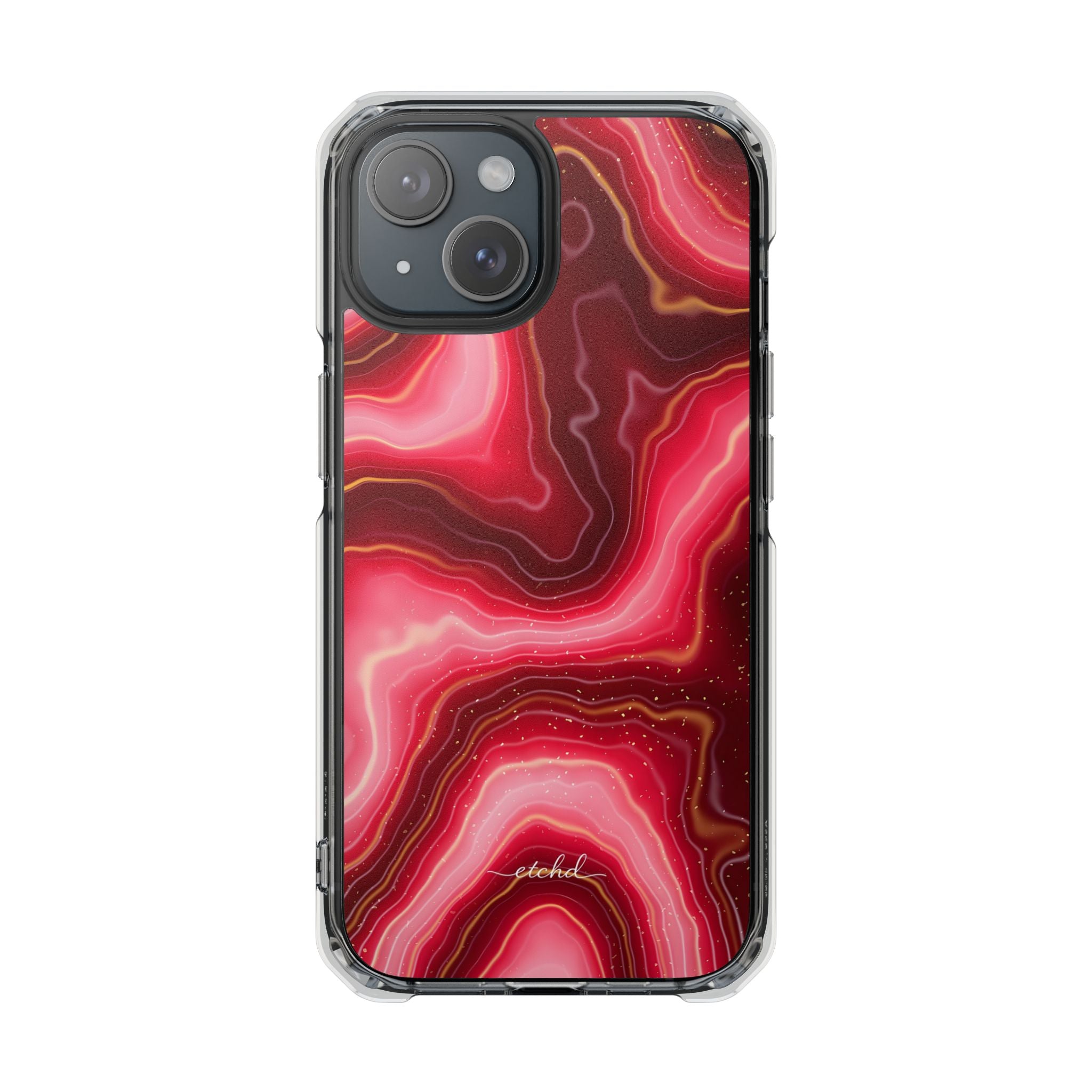 Ruby Clear Magnetic Phone Case by etchd, view 2