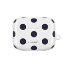 Navy & White Polka Dot Custodia per AirPods