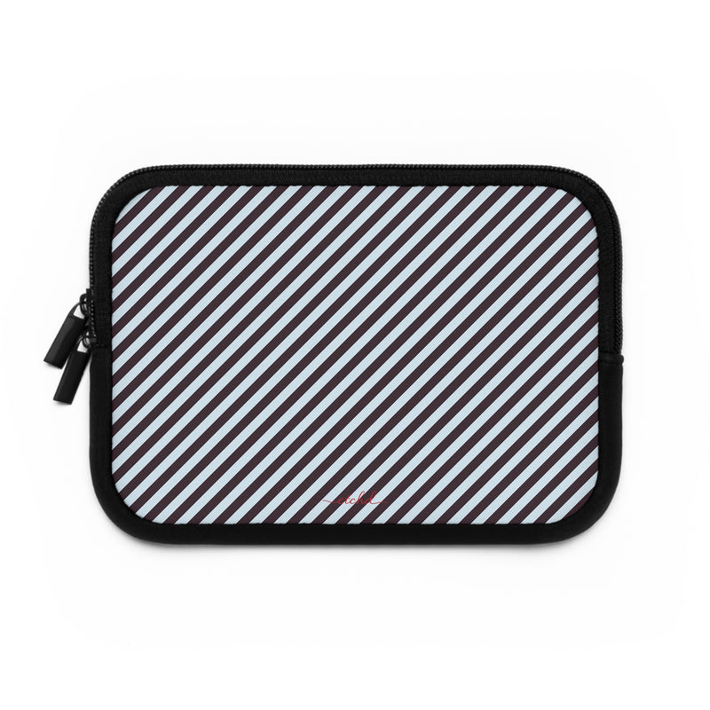 Plum & Blue Striped Diagonal Custodia per laptop di etchd, vista 2