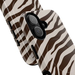 Brown Zebra Magnetic Phone Case by etchd, view 87