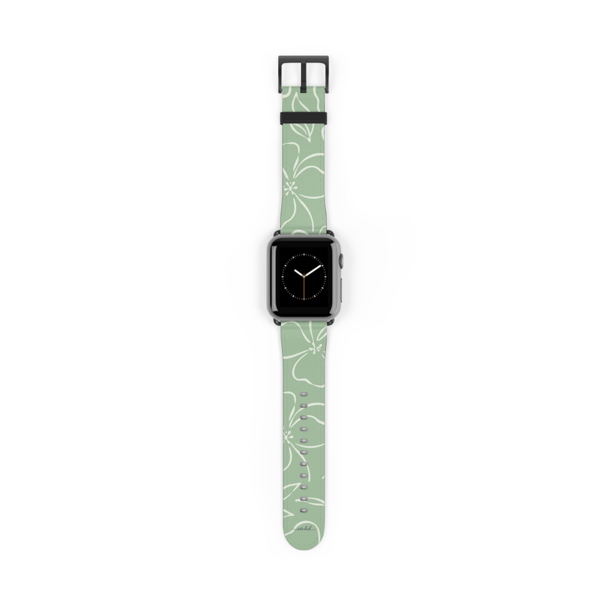 Sage & Cream Floral Correa para smartwatch de etchd