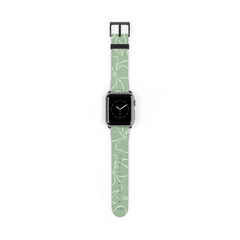 Sage & Cream Floral Cinturino per smartwatch di etchd