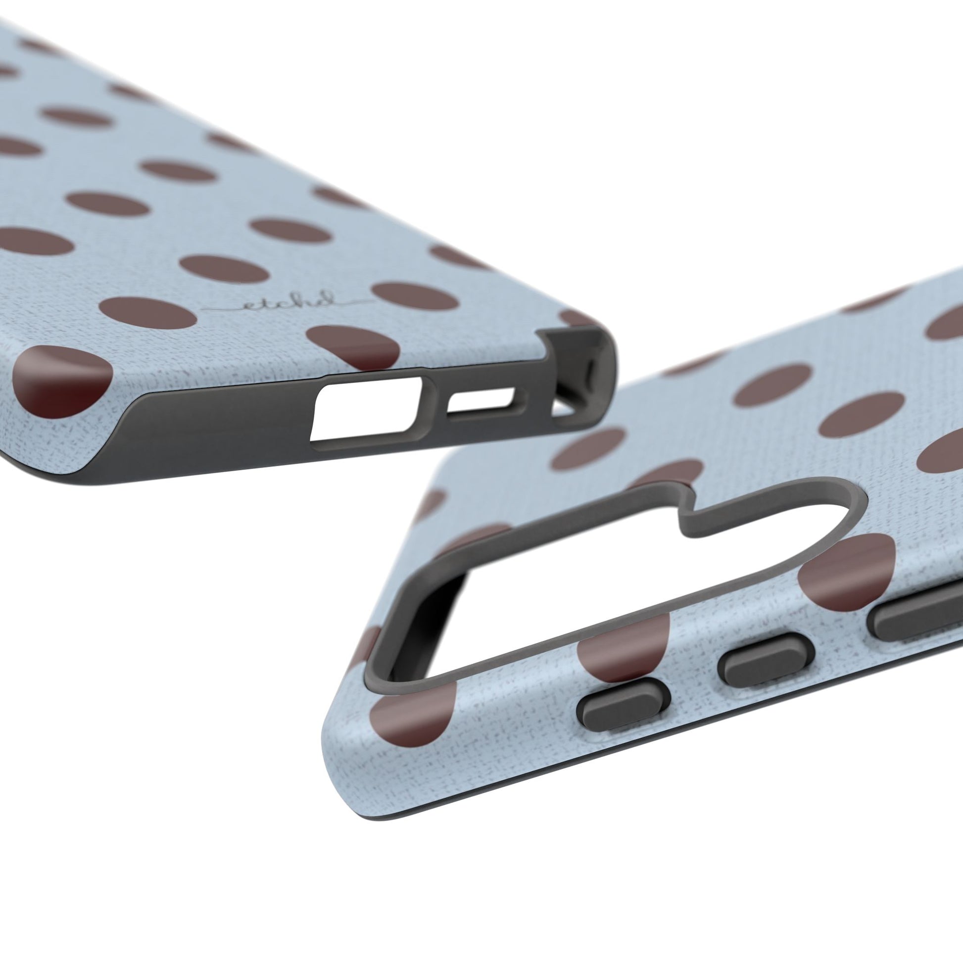 Blue & Cherry Polka Dot Phone Case by etchd, view 58