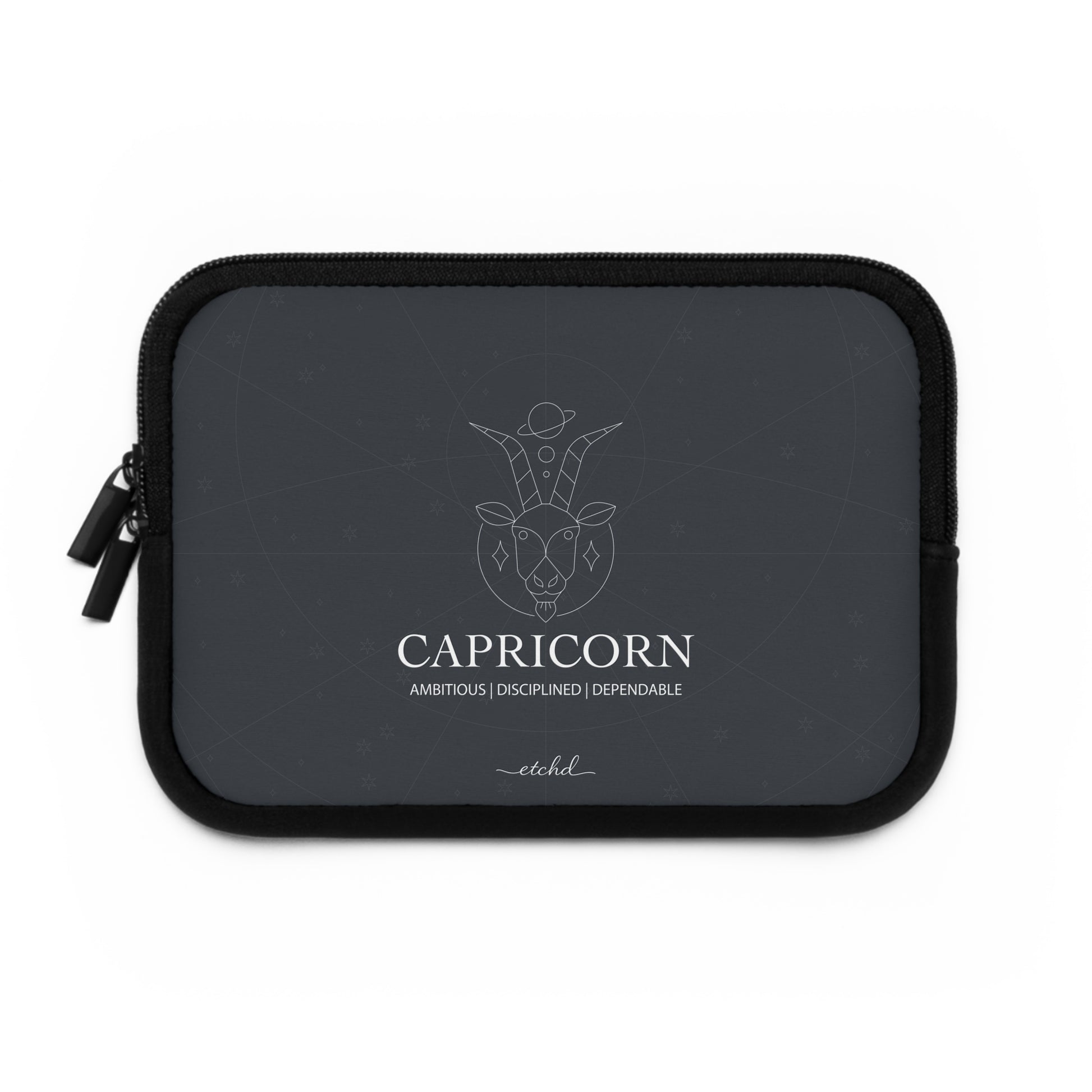 Capricorn Laptop Sleeve by etchd, view 2
