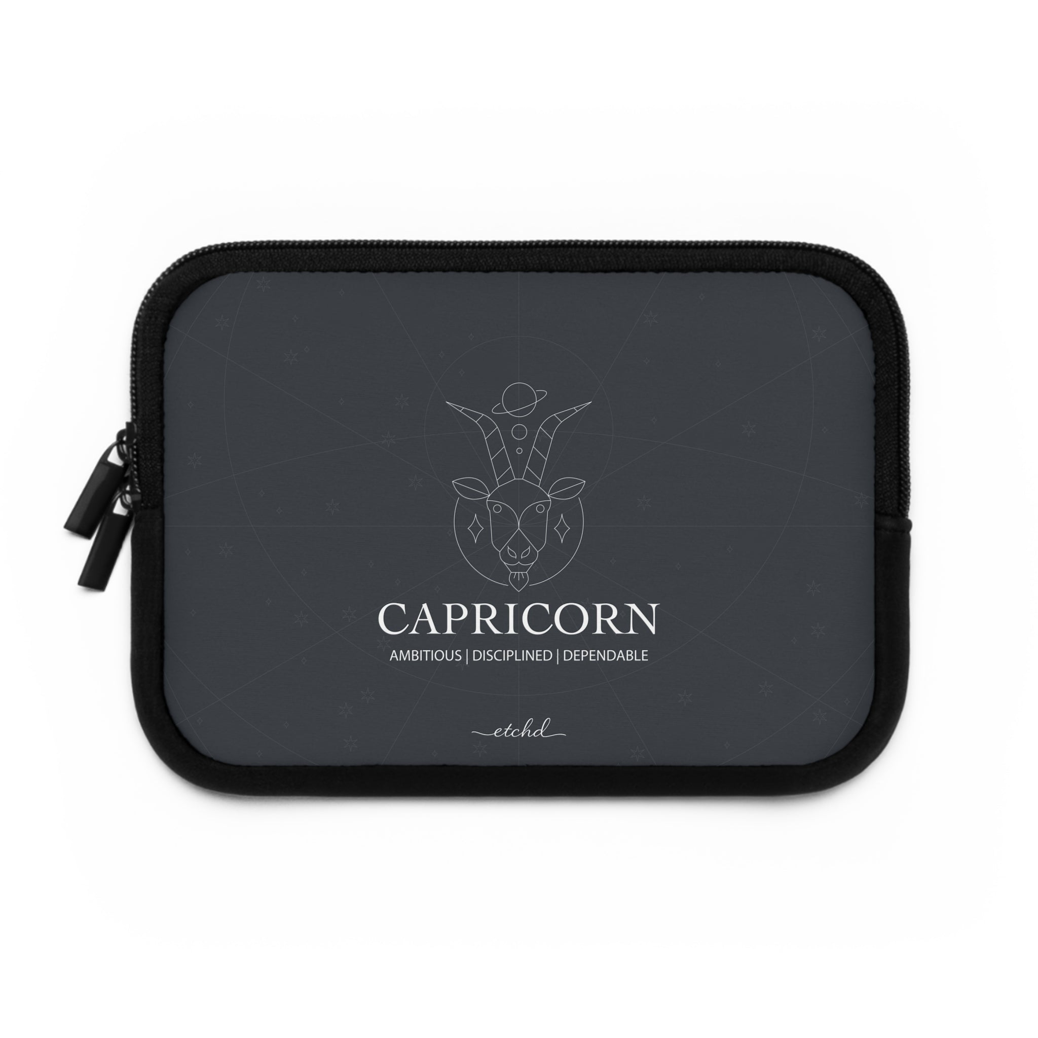Capricorn Laptop Sleeve by etchd, view 2