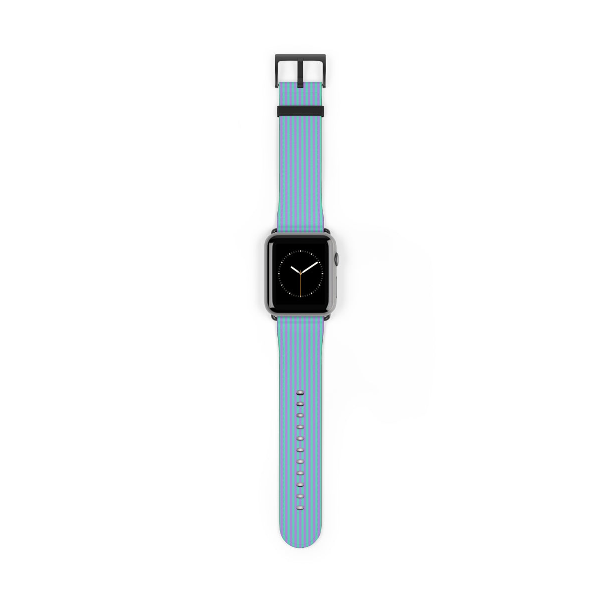 Lilac & Hypermint Striped Correa para smartwatch de etchd, vista 2