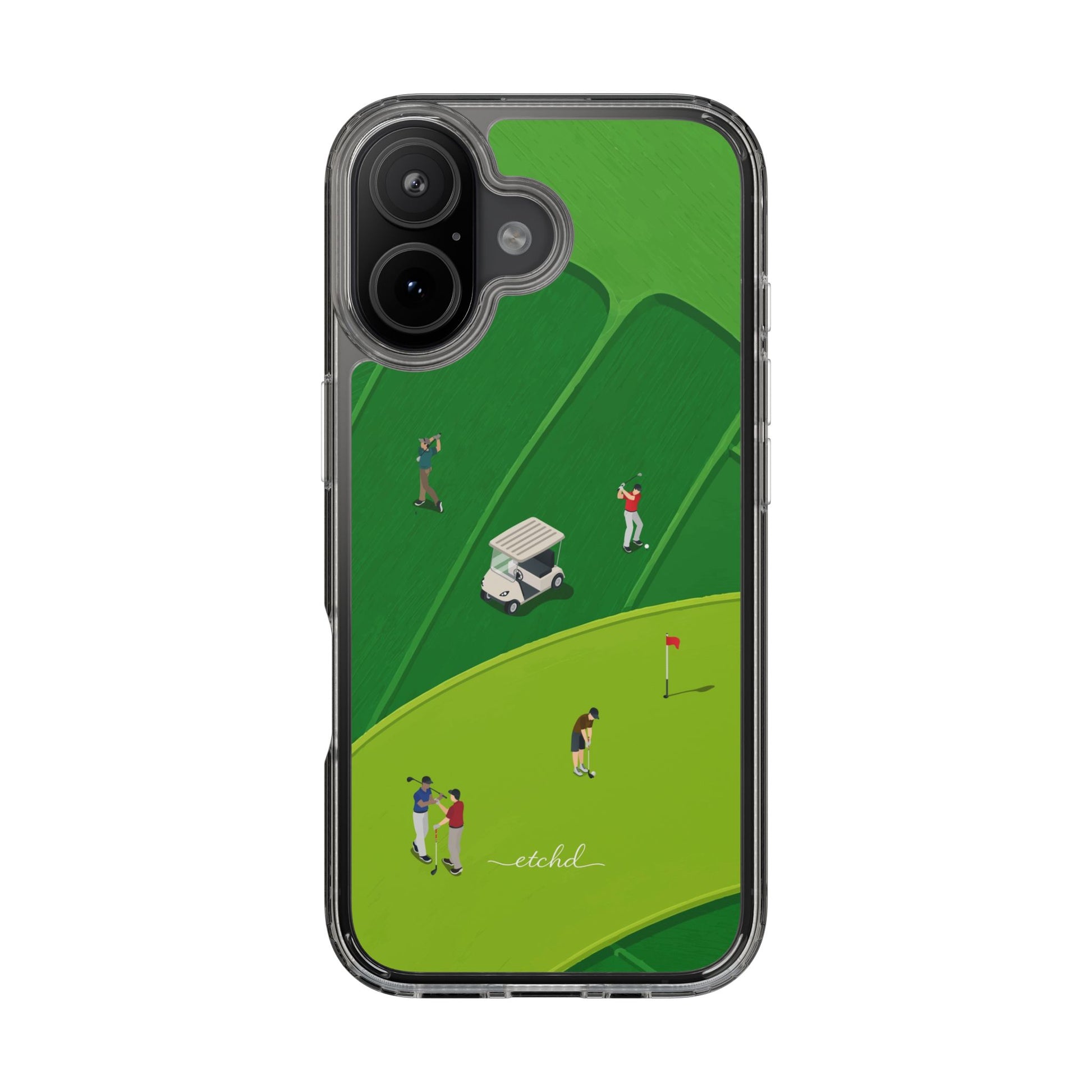 Golfers Clear Phone Case by etchd, view 35