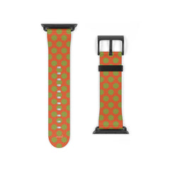 Wasabi & Persimmon Polka Dot Smartwatch Strap by etchd, view 9