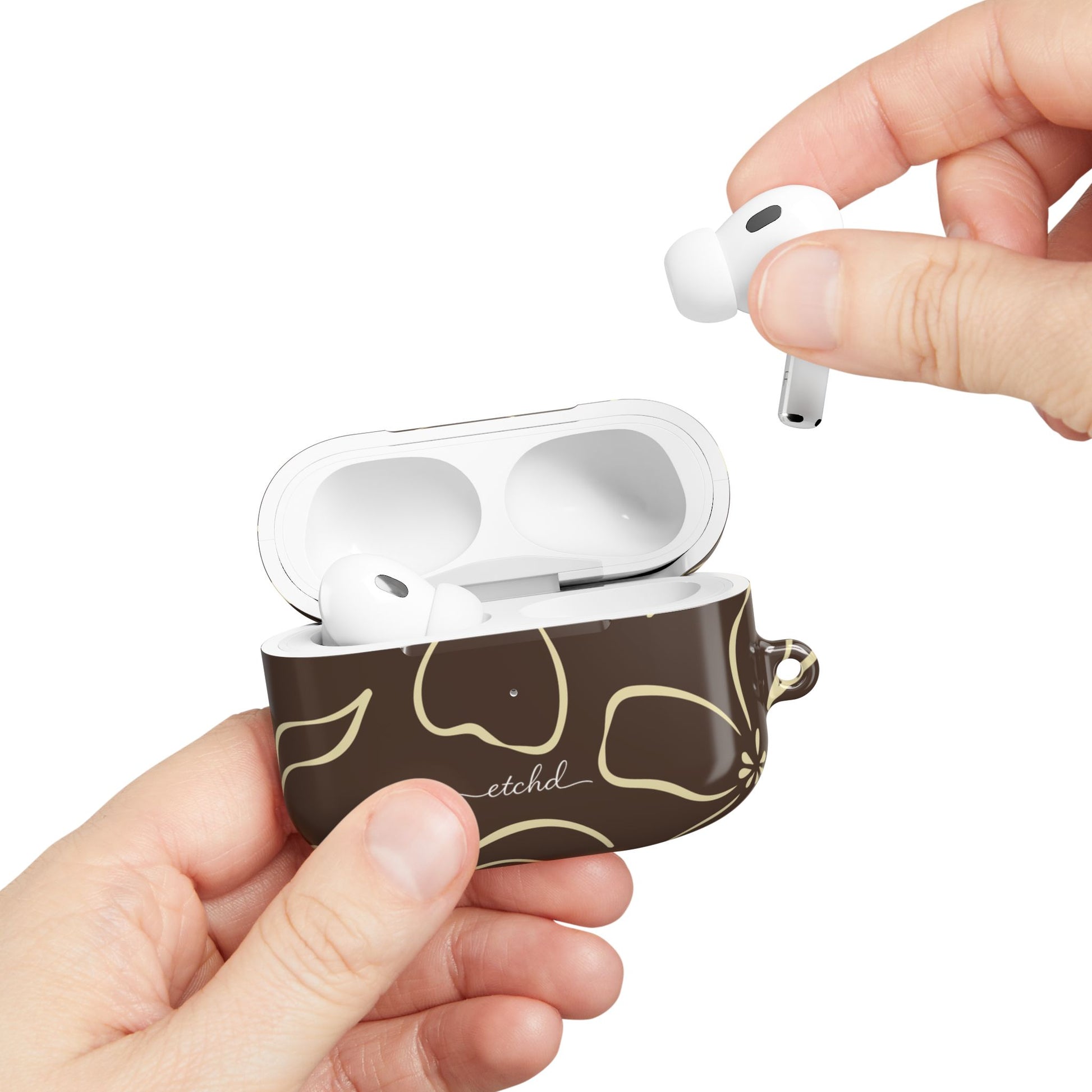 Butter & Brown Floral AirPod Case by etchd, view 11