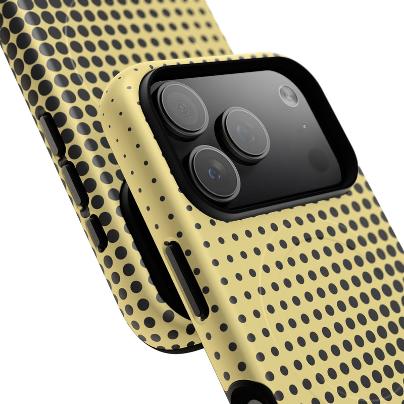 Butter Halftone Magnetic Phone Case by etchd, view 100